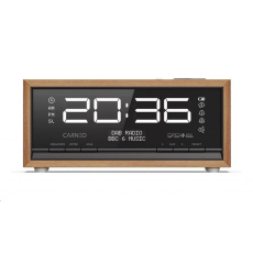CARNEO C100, rádio DAB+, FM, BT, budík, OLED, wood CARNEO C100, rádio DAB+, FM, BT, budík, OLED, wood