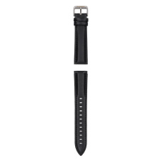 Garett Smartwatch řemínek 20 mm, černý se stříbrnou sponou Garett Smartwatch řemínek 20 mm, černý se stříbrnou sponou