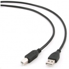 GEMBIRD Kabel USB 2.0 A-B propojovací 1,8m Professional (černý, zlacené kontakty) GEMBIRD Kabel USB 2.0 A-B propojovací 1,8m Professional (černý, zlacené kontakty)