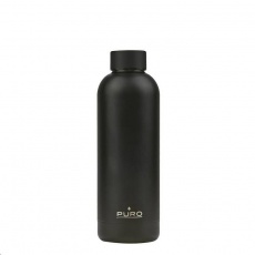 Puro Hot&Cold láhev z nerezové oceli, double wall, 500ml metalická černá Puro Hot&Cold láhev z nerezové oceli, double wall, 500ml metalická černá