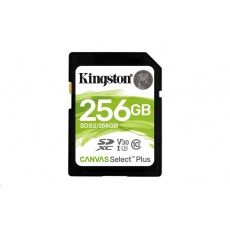 Kingston SDXC karta 256GB SecureDigital Canvas Select Plus (SDXC) 100R 85W Class 10 UHS-I Kingston SDXC karta 256GB SecureDigital Canvas Select Plus (SDXC) 100R 85W Class 10 UHS-I