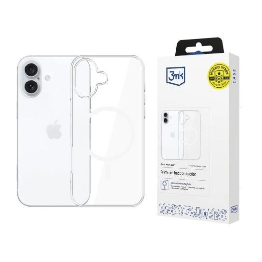 3mk ochranný kryt Clear MagCase pro Apple iPhone 17 3mk ochranný kryt Clear MagCase pro Apple iPhone 17