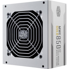 Cooler Master zdroj MWE 850 Gold V2, Modularní, 120mm, 80+ Gold, bílá Cooler Master zdroj MWE 850 Gold V2, Modularní, 120mm, 80+ Gold, bílá
