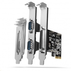 AXAGON PCEA-PSN, PCIe řadič - 1x paralelní (LPT) + 2x sériový port (RS232) 250 kbps, vč. LP AXAGON PCEA-PSN, PCIe řadič - 1x paralelní (LPT) + 2x sériový port (RS232) 250 kbps, vč. LP