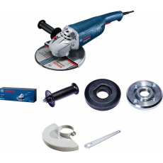 BOSCH GWS 2200, úhlová bruska, 2.200 W, 6.500 – 6.500 ot/min, kotouče 230 mm, s klíčem BOSCH GWS 2200, úhlová bruska, 2.200 W, 6.500 – 6.500 ot/min, kotouče 230 mm, s klíčem