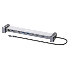 MANHATTAN Dokovací stanice USB-C 10v1, 2xHDMI, USB-C 3.0, USB-C PD 100W, 3xUSB-A 3.0, SD/microSD, RJ45 MANHATTAN Dokovací stanice USB-C 10v1, 2xHDMI, USB-C 3.0, USB-C PD 100W, 3xUSB-A 3.0, SD/microSD, RJ45