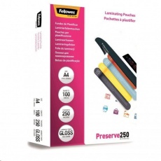 Laminovací fólie Fellowes A4 250 mic, balení 100 ks Laminovací fólie Fellowes A4 250 mic, balení 100 ks