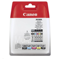 Canon CARTRIDGE PGI-580/CLI-581 BK/CMYK MultiPack pro PIXMA TS615x, TS625x, TS635x, TS815x, TS825x (200 str.) Canon CARTRIDGE PGI-580/CLI-581 BK/CMYK MultiPack pro PIXMA TS615x, TS625x, TS635x, TS815x, TS825x (200 str.)
