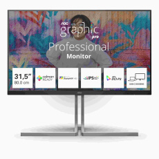 AOC MT VA LCD WLED 31,5" U32U3CV - IPS nano color, 3840x2160, HDMI, DP, USB-C, USB 3.2, RJ45, pivot, repro AOC MT VA LCD WLED 31,5" U32U3CV - IPS nano color, 3840x2160, HDMI, DP, USB-C, USB 3.2, RJ45, pivot, repro