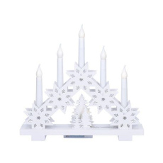 Solight LED vánoční svícen s hvězdami, 30cm, 5x LED, 2x AA Solight LED vánoční svícen s hvězdami, 30cm, 5x LED, 2x AA