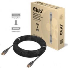 Club3D Kabel DisplayPort 1.4 Active Optical Unidirectional 4K120Hz 8K60Hz (M/M), 20m Club3D Kabel DisplayPort 1.4 Active Optical Unidirectional 4K120Hz 8K60Hz (M/M), 20m