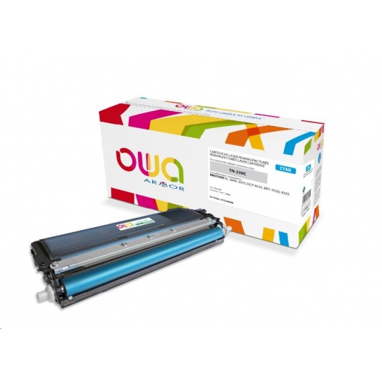 OWA Armor toner pro BROTHER HL 3040, 3070, DCP 9010, MFC9120, 9320, 1400 Stran, TN230C, modrá/cyan (TN-230C)