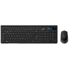 GENIUS set klávesnice+myš SlimStar 8230, Bezdrátový set Bluetooth + 2,4GHz, USB, CZ+SK layout, černá GENIUS set klávesnice+myš SlimStar 8230, Bezdrátový set Bluetooth + 2,4GHz, USB, CZ+SK layout, černá