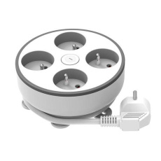 Solight 4z prodlužovací přívod, 2m, 3 x 1mm2, bílý, vypínač Solight 4z prodlužovací přívod, 2m, 3 x 1mm2, bílý, vypínač