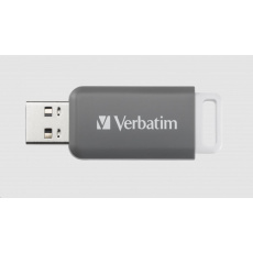 VERBATIM Flash Disk 128GB DataBar USB 2.0 Drive, šedá