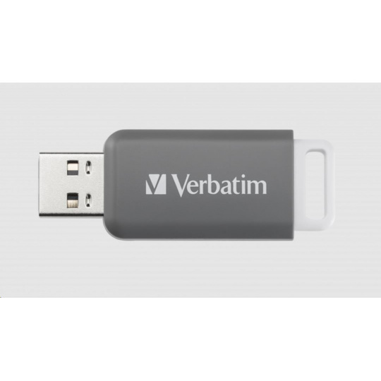 VERBATIM Flash Disk 128GB DataBar USB 2.0 Drive, šedá