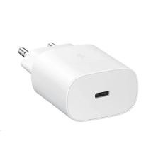 Samsung cestovní nabíječka EP-TA800XWE, Quickcharge 25W, kabel USB-C, bílá Samsung cestovní nabíječka EP-TA800XWE, Quickcharge 25W, kabel USB-C, bílá