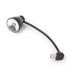 GEMBIRD USB lampička k notebooku, flexibilní, černá GEMBIRD USB lampička k notebooku, flexibilní, černá