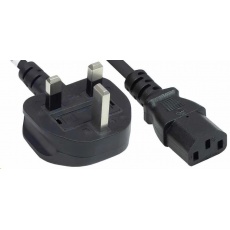 Manhattan nabíjecí kabel, Power Cord UK 3-pin, C13 to BS 1363 (UK plug), 1.8m, černá Manhattan nabíjecí kabel, Power Cord UK 3-pin, C13 to BS 1363 (UK plug), 1.8m, černá