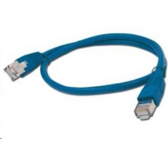 GEMBIRD kabel patchcord CAT6 stíněný FTP 0,5m, modrý