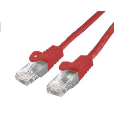 C-TECH kabel patchcord Cat6, UTP, červený, 0,5m