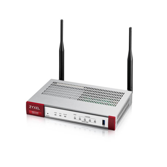 Zyxel USG FLEX Series, 10/100/1000, 1*WAN, 4*LAN/DMZ ports, WiFi 6 AX1800, 1*USB (device only)