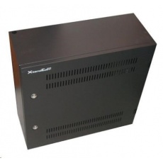 XtendLan 19" nástěnný vertikální rozvaděč 2U+4U 540x200, perforované dveře, 2x zámek, černý XtendLan 19" nástěnný vertikální rozvaděč 2U+4U 540x200, perforované dveře, 2x zámek, černý