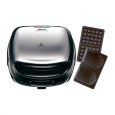 Tefal Snack Time SW341D12 toustovač, 2v1, 700 W, vyměnitelné plotny, bezpečnostní západka