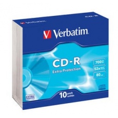 VERBATIM CD-R(10-Pack)Slim/ExtraProtection/DL/52x/700MB VERBATIM CD-R(10-Pack)Slim/ExtraProtection/DL/52x/700MB