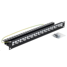 TRITON 19“ modulární patch panel pro max. 24 keystone modulů, černý TRITON 19“ modulární patch panel pro max. 24 keystone modulů, černý
