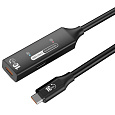 PremiumCord USB-C 3.2 Gen 2 repeater a prodlužovací kabel Male-Female, 10Gbps Aluminium 7m
