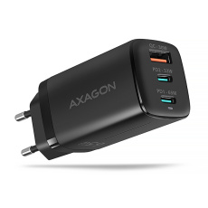AXAGON ACU-DPQ65, GaN nabíječka do sítě 65W, 3x port (USB-A + dual USB-C), PD3.0/QC4+/PPS/Apple, černá AXAGON ACU-DPQ65, GaN nabíječka do sítě 65W, 3x port (USB-A + dual USB-C), PD3.0/QC4+/PPS/Apple, černá
