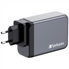 VERBATIM GaN Nabíječka do sítě GNC-240, 240W, 3x USB-C, 1x USB VERBATIM GaN Nabíječka do sítě GNC-240, 240W, 3x USB-C, 1x USB