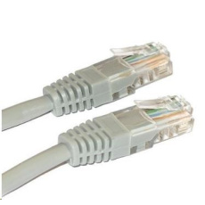 XtendLan Patch kabel Cat5E, UTP - 0,3m, šedý (prodej po 10 ks)