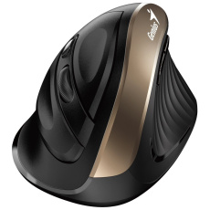 GENIUS Vertikální myš Ergo 8250S Champagne Gold/ 1600 dpi/ bezdrátová/ 6tlačítek/ tichá/ černozlatá GENIUS Vertikální myš Ergo 8250S Champagne Gold/ 1600 dpi/ bezdrátová/ 6tlačítek/ tichá/ černozlatá
