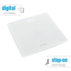 BAZAR - Orava osobní digitální váha, do 180 kg, LED displej, automatické zapnutí dotykem chodidla - Poškozený obal (Komp BAZAR - Orava osobní digitální váha, do 180 kg, LED displej, automatické zapnutí dotykem chodidla - Poškozený obal (Komp