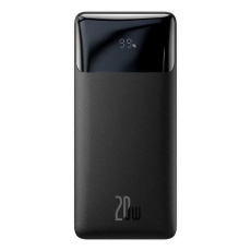 Baseus Bipow Powerbanka s digitálním displejem 10000mAh 20W černá Baseus Bipow Powerbanka s digitálním displejem 10000mAh 20W černá