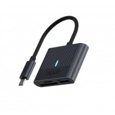 RAPOO čtečka karet UCR-3001, USB-C RAPOO čtečka karet UCR-3001, USB-C