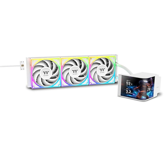 THERMALTAKE Vodní chladič MAGCurve 360 Ultra Snow Edition, 3x120mm ARGB, bílá THERMALTAKE Vodní chladič MAGCurve 360 Ultra Snow Edition, 3x120mm ARGB, bílá