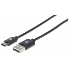 MANHATTAN kabel Hi-Speed USB-C, C Male / A Male, 2m, černý MANHATTAN kabel Hi-Speed USB-C, C Male / A Male, 2m, černý