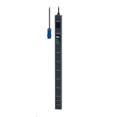 APC Easy PDU, Metered, ZeroU, 16A, 230V, (18)C13 & (3)C19, IEC 309 16A 2P+E (3m)