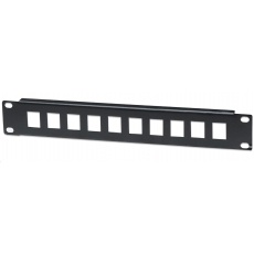 Intellinet Patch Panel 10", prázdný pro 10 portů, 1U, černý