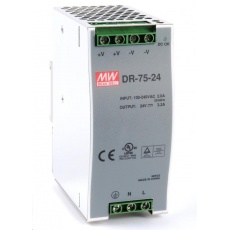 Planet PWR-75-24, Mean Well průmyslový zdroj na DIN lištu, 24V DC, 75W Planet PWR-75-24, Mean Well průmyslový zdroj na DIN lištu, 24V DC, 75W