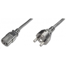 PREMIUMCORD Kabel napájecí 230V/10A, rovná vidlice, 2m PREMIUMCORD Kabel napájecí 230V/10A, rovná vidlice, 2m