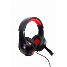 GEMBIRD sluchátka s mikrofonem GHS-U-5.1-01, gaming, 5.1 surround, černo-červená, USB GEMBIRD sluchátka s mikrofonem GHS-U-5.1-01, gaming, 5.1 surround, černo-červená, USB