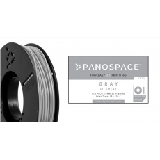FILAMENT Panospace type: PLA -- 1,75mm, 1000 gram per roll - Šedá
