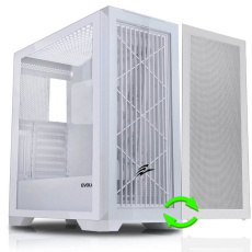 EVOLVEO Ptero Q2W, 2x čelní panel - sklo /mřížka, case ATX, bílá EVOLVEO Ptero Q2W, 2x čelní panel - sklo /mřížka, case ATX, bílá