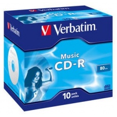VERBATIM CD-R(10-pack)Audio/Live it!/Colour/Jewel/80Min VERBATIM CD-R(10-pack)Audio/Live it!/Colour/Jewel/80Min
