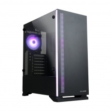 ZALMAN skříň S5 Black,  ATX bez zdroje , RGB