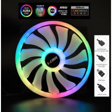 1stCOOL Ventilátor AURA EVO, 200mm, ARGB 1stCOOL Ventilátor AURA EVO, 200mm, ARGB